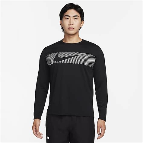 nike hardloopshirt heren lange mouw|Hardlooptops en hardloopshirts voor heren .